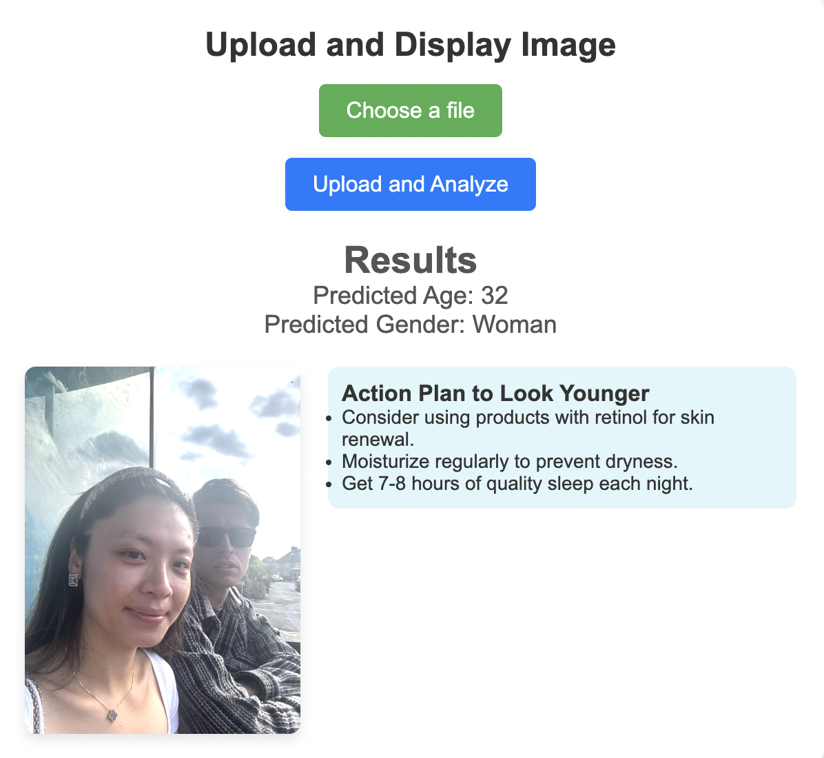 Age and Gender Detection App